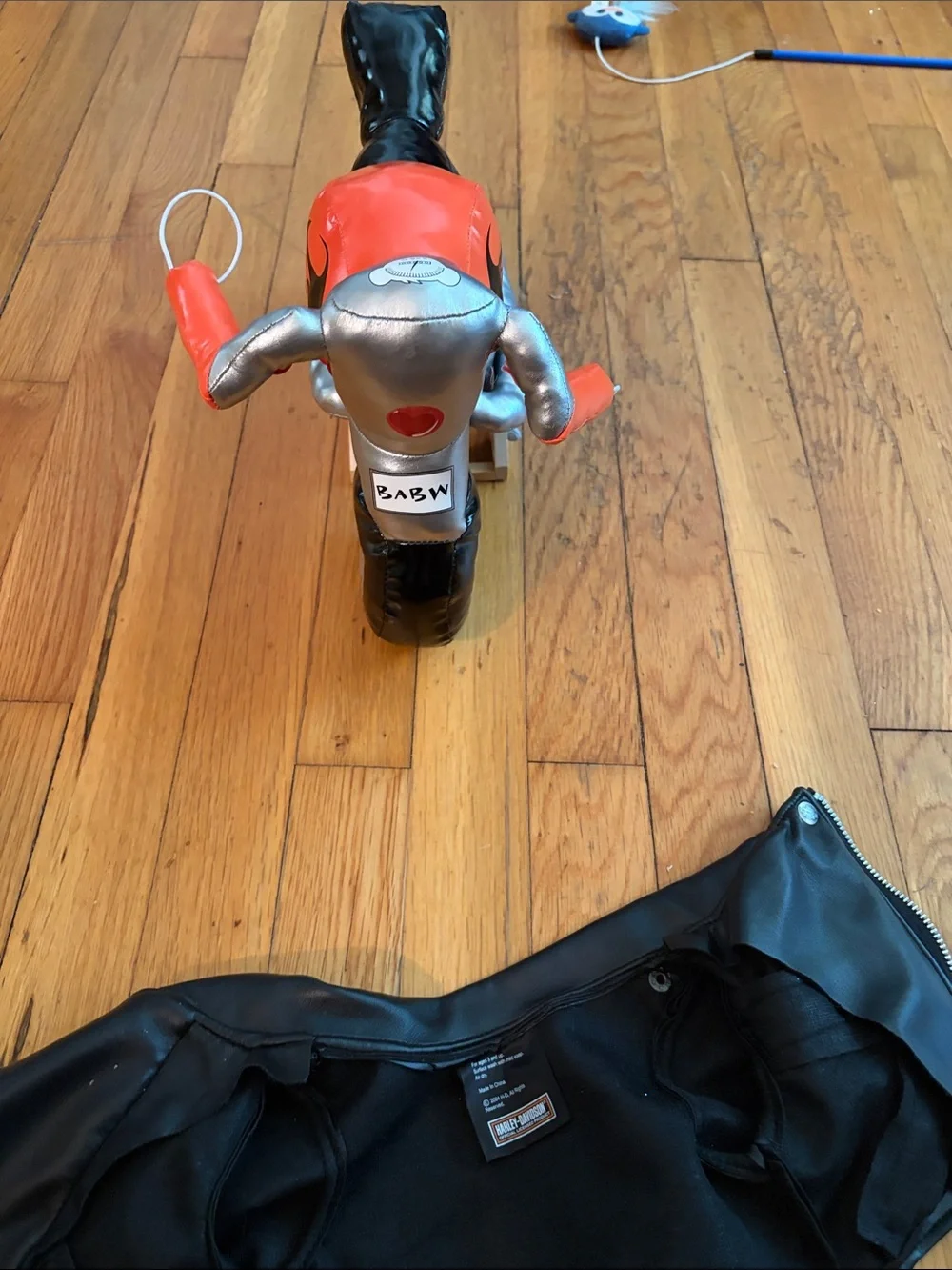 Build A Bear Harley-Davidson Kids Motorcycle Toy with Faux Leather Jacket